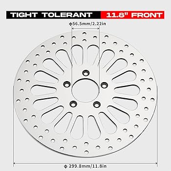 Amazon.com: BLCYANUE 11.8'' 2pcs Front Brake Rotor for