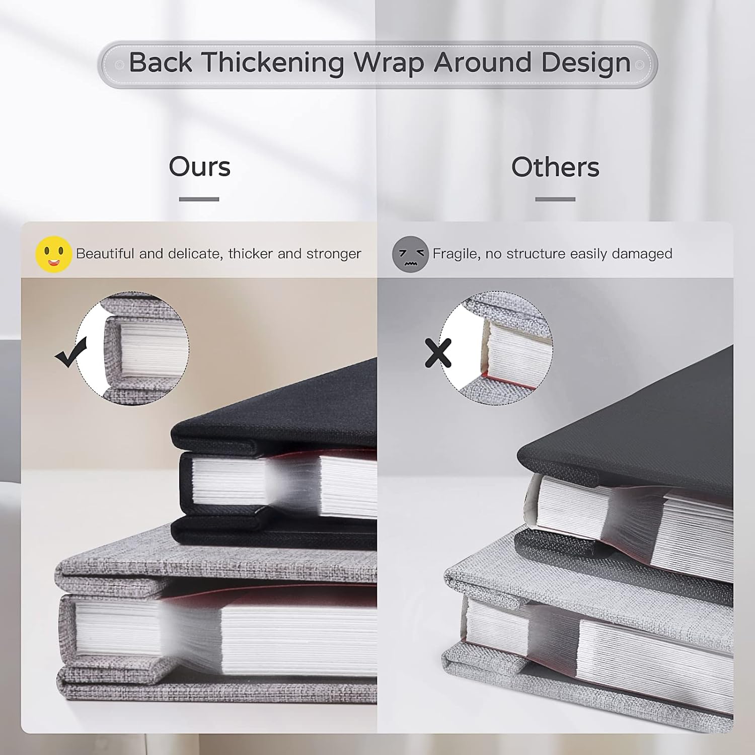 Popotop Large Photo Album Self Adhesive 4x6 5x7 8x10 Scrapbook Album DIY Picture Book,Gifts for Mom,Family Baby and Wedding,with Metal Pen and Plastic Board - Image 6