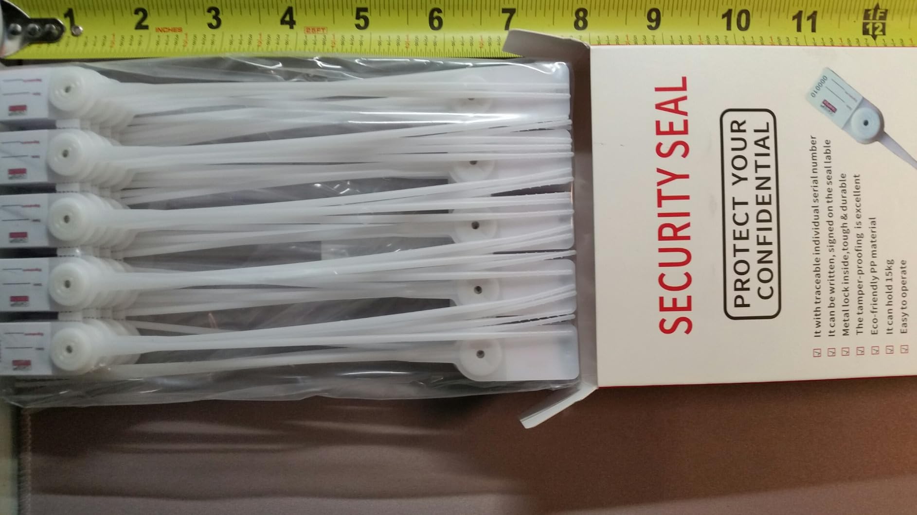 7.5inch Tamper Evident sealNylon Security seal Safety cable