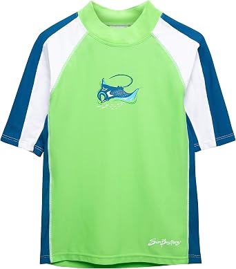 Boys Short Sleeve Rash Guard 12 mos - 12 yrs, UPF 50+ Sun Protection