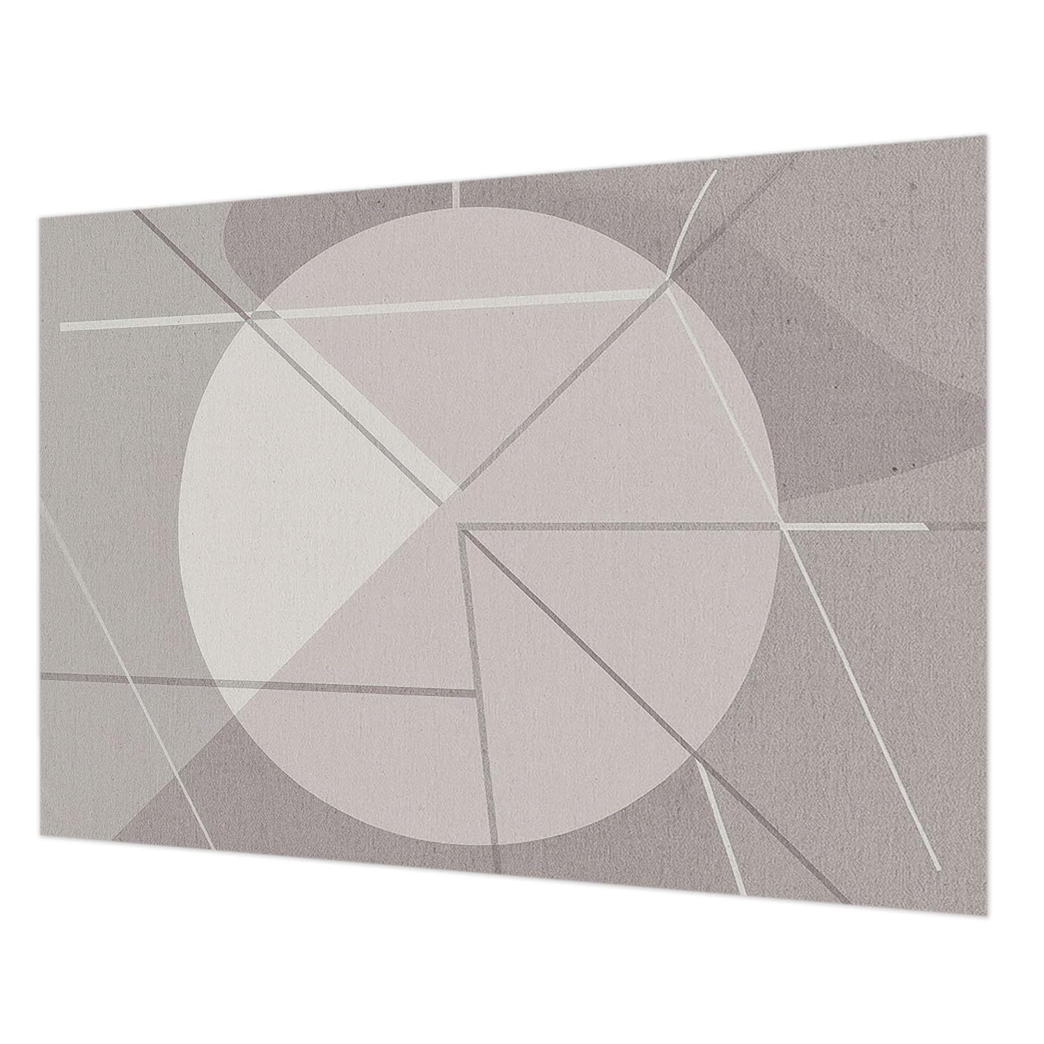 Tapisserie intissée 312x219 cm motif géométrie abstraite avec colle incluse