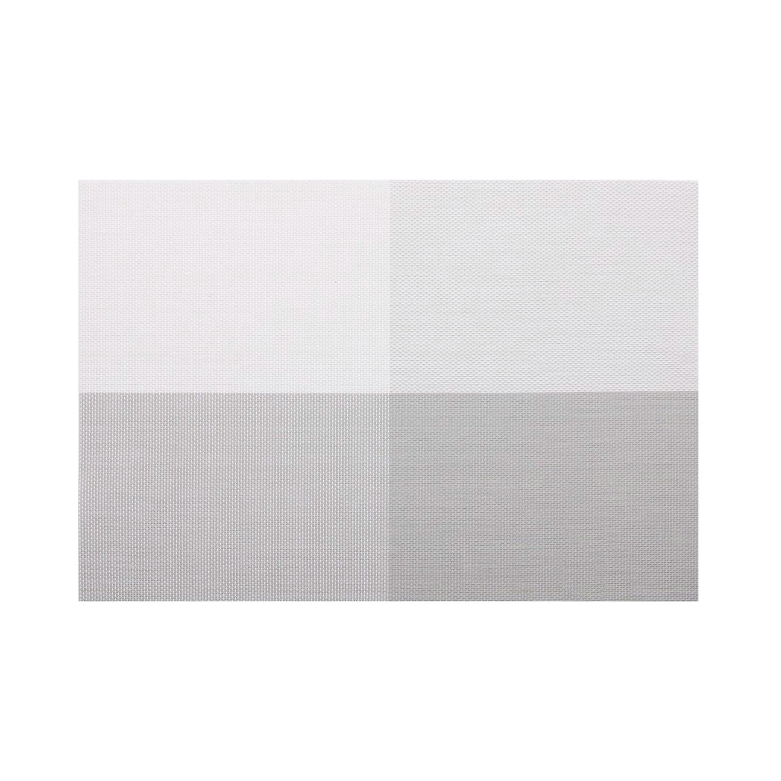 Set de table gris blanc lavable lot de 10 antidérapants 45 x 30 cm pour salle à manger