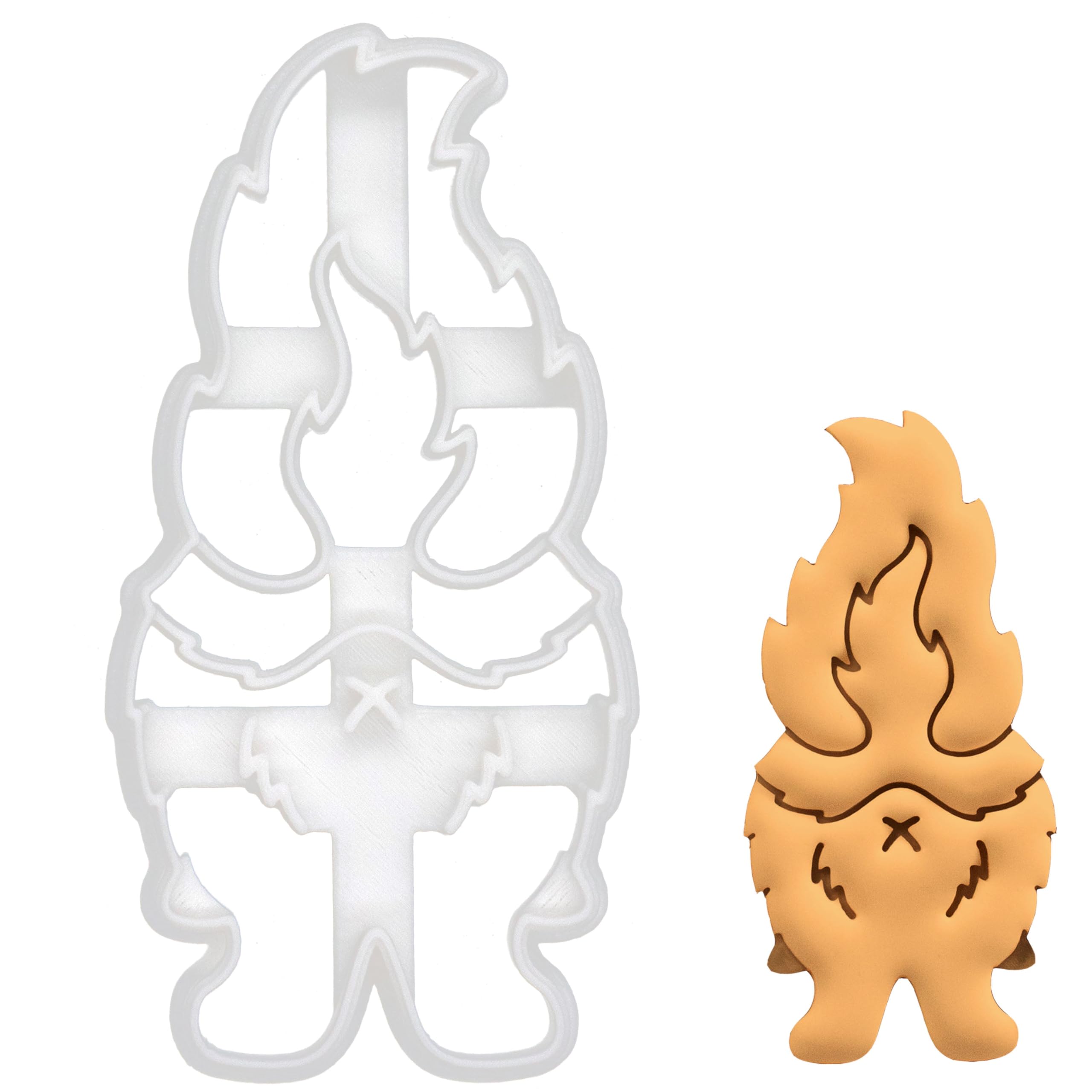 BAKERLOGY Cute Skunk Butt Cookie Cutter - Detailed Biscuit Cutter Design for Baking and Crafts, Ideal on Fondant, Dough, Clay