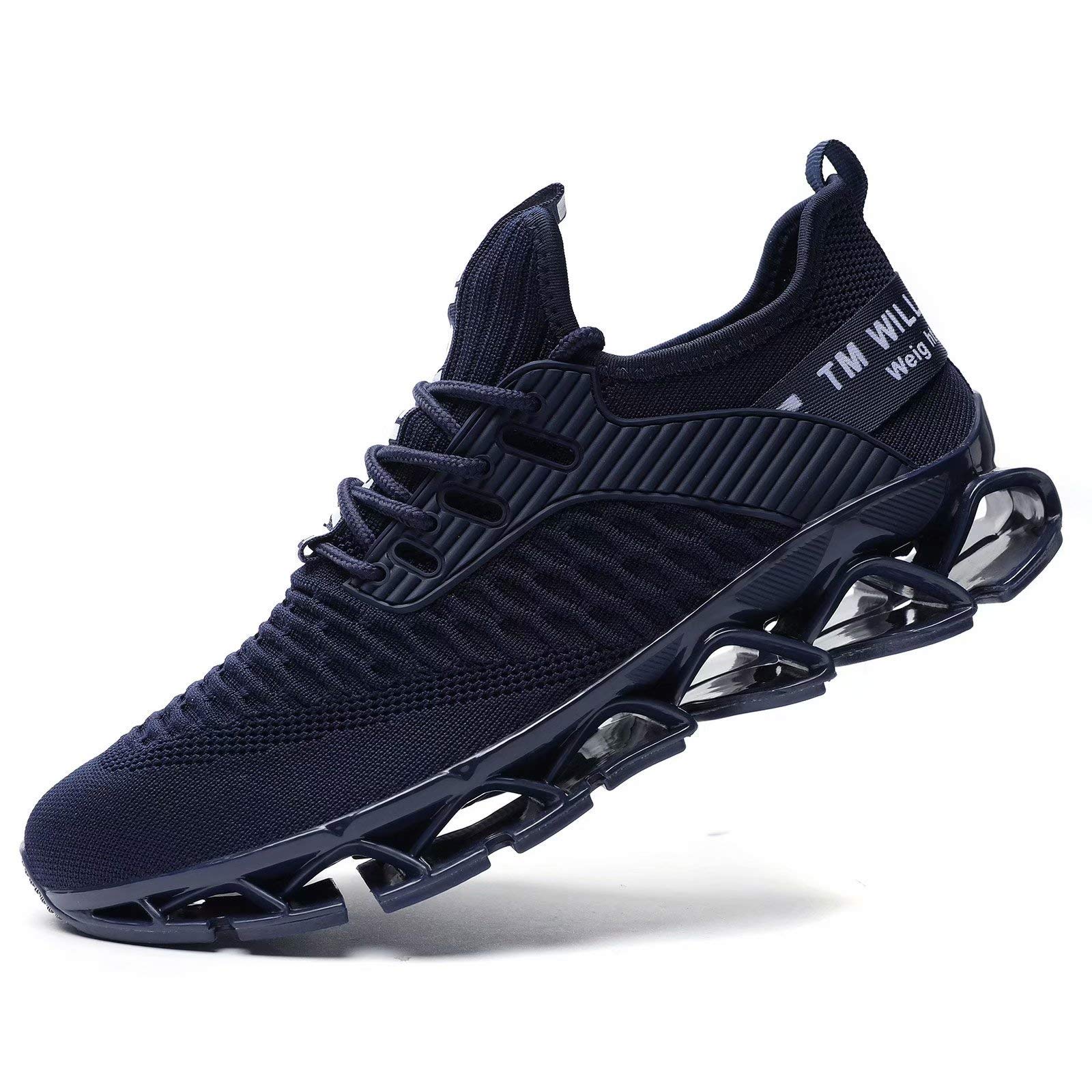 Vooncosir Men's Fashion Sneakers Breathable Mesh Running Shoes Blade Non Slip Soft Sole Casual Athletic Walking Shoes