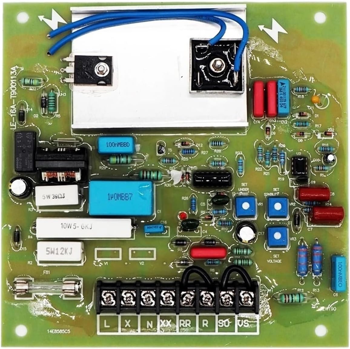 1pcs T80 AVR Circuit Diagram Board Voltage Regulator Auto Parts Stabilizers for Power Generator 220V 380v