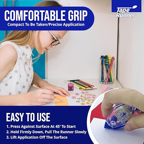 Miniatura 38 de TapeRunner - Cinta adhesiva de doble cara, 5/16 pulgadas por 315 pulgadas, juego de 5 aplicadores