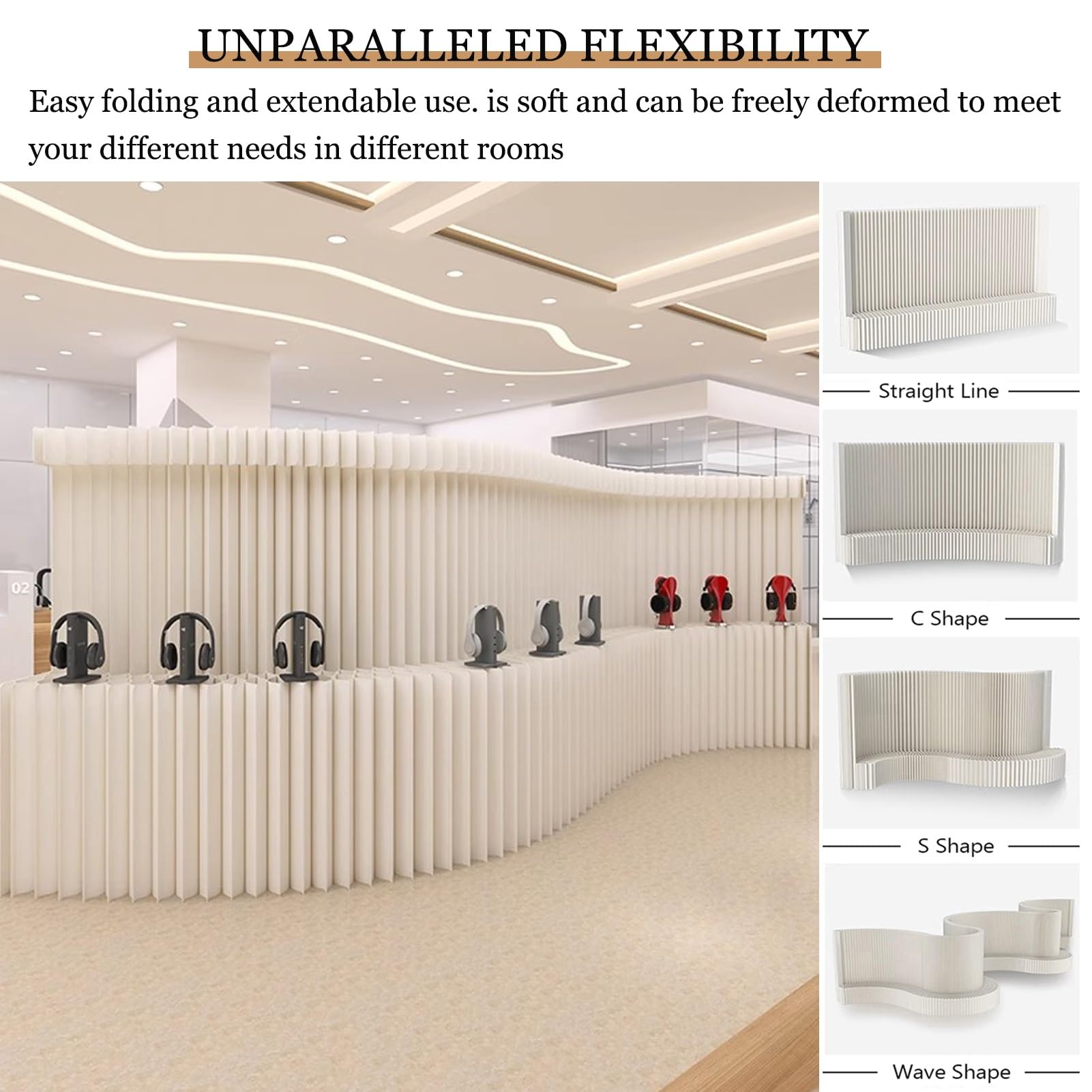 Divisori per ambienti, Parete divisoria for la privacy commerciale, for ufficio domestico(3x1.6m/9.84x5.25ft)