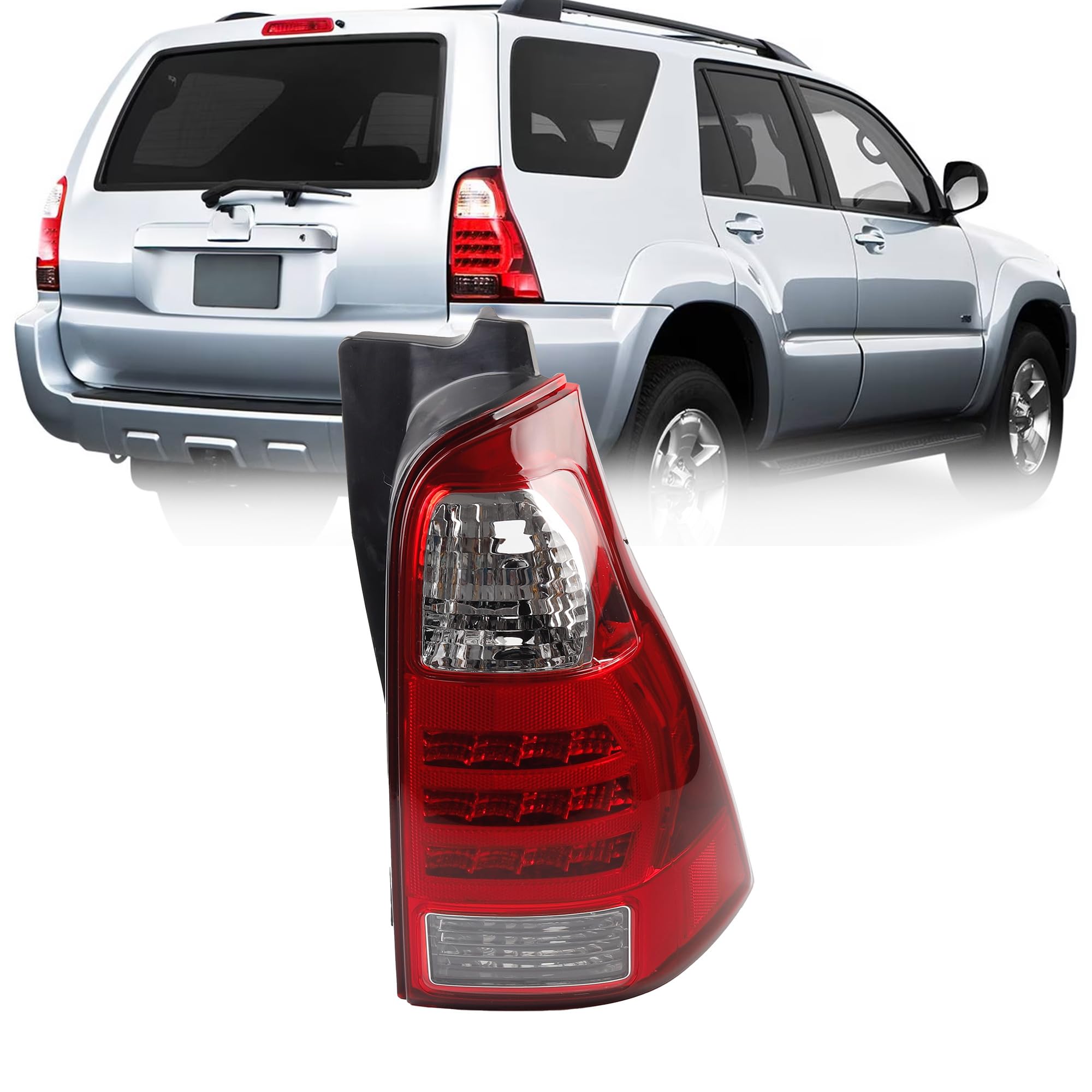 Eagle Eyes Passenger Side Tail Light For 4Runner 2006-2009 (Right, DOT/SAE Compliant)