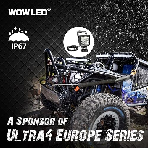 Miniatura 8 de Barra de luz magnética, luz de trabajo LED de doble color ámbar y blanca con base magnética, proyector de campamento portátil, luz de encendedor de