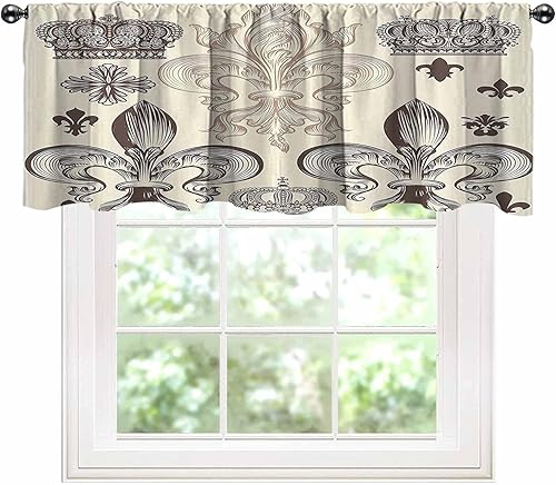 Miniatura 9 de SongYi Cortinas de cocina italianas, cortina de ventana de cenefa, vista de la antigua calle mediterránea de piedra de casas de piedra en Italia