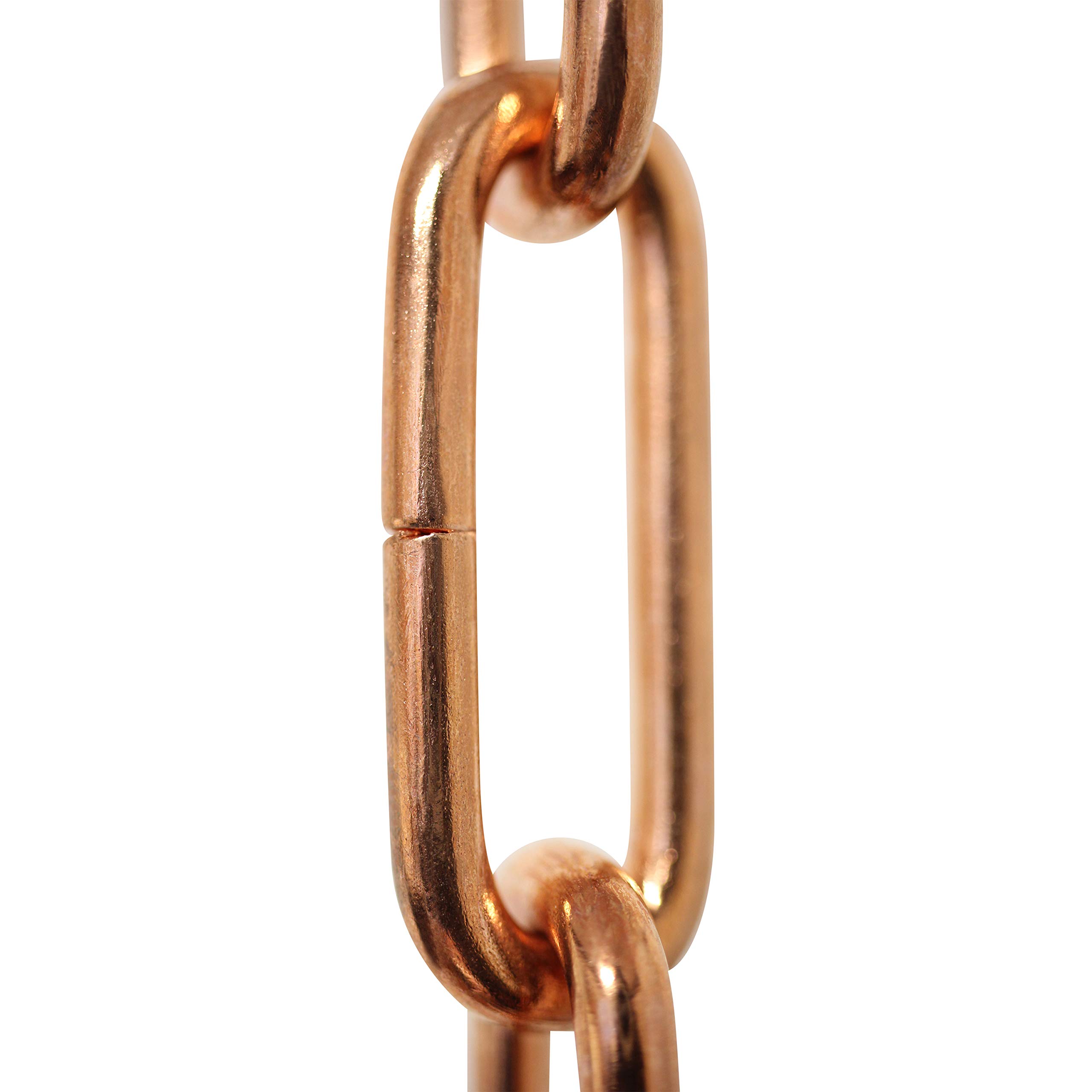 RCH Hardware CH-S59-395-CO-3 Steel Fixture Chain, Copper (3FT)