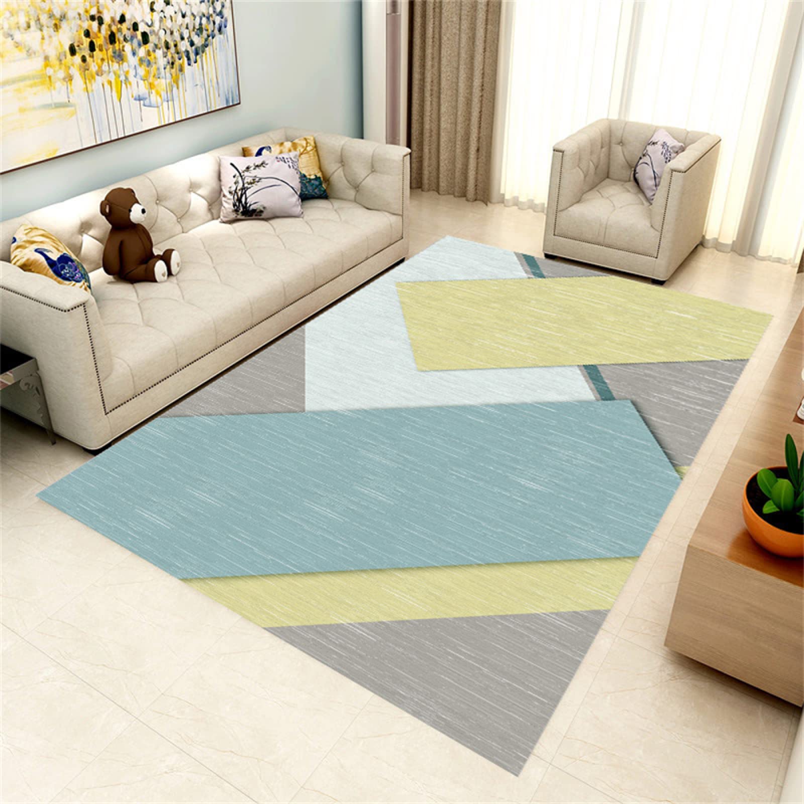 Alfombra infantil lavable en lavadora que elimina manchas y alergias