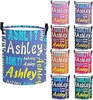 Vista 26 de Cesta de lavandería personalizada con nombre, cesta de lavandería plegable con asa para baño, sala de estar, dormitorio