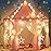 wilwolfer Princess Tent for Girls with Large Star Lights, Kids Play Tent Large Space Playhouse for Children Indoor Games, Gift Toy for Kids Girls & Boys