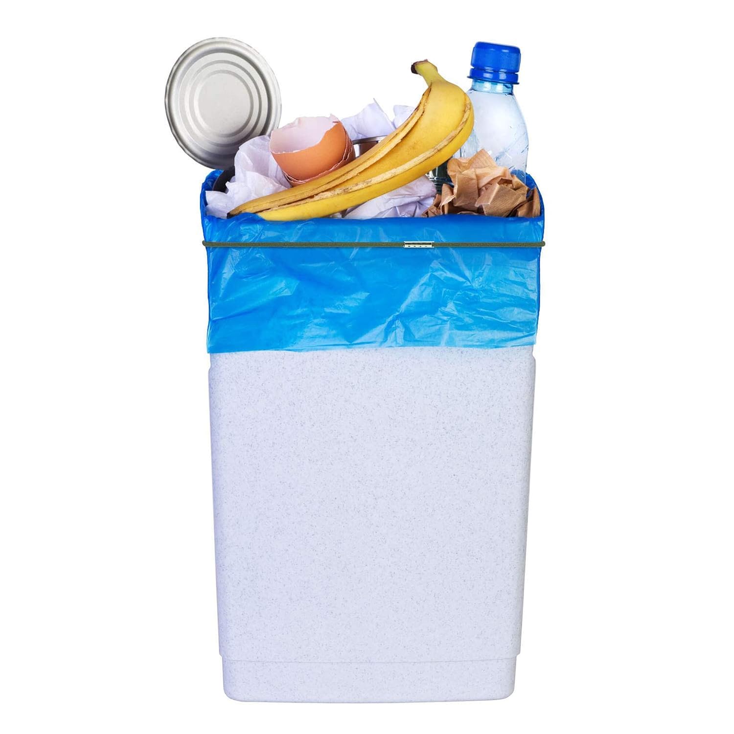 Trash Can Rubber Bands Set of 3, Blue Only, Fits 13 to 30 Gallon Trash Cans, Hongmed Garbage Can Elastic Bands, Durable Trash Can Bag Holder Straps Good for Home and Office image 5