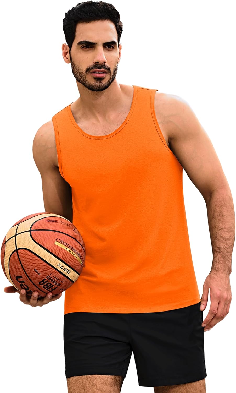 MAGNIVIT Mens Tank Top UPF50+ Summer Sleeveless Muscle Shirts Cotton Blend Casual Tee Cooling Gym Workout Shirts - Image 6