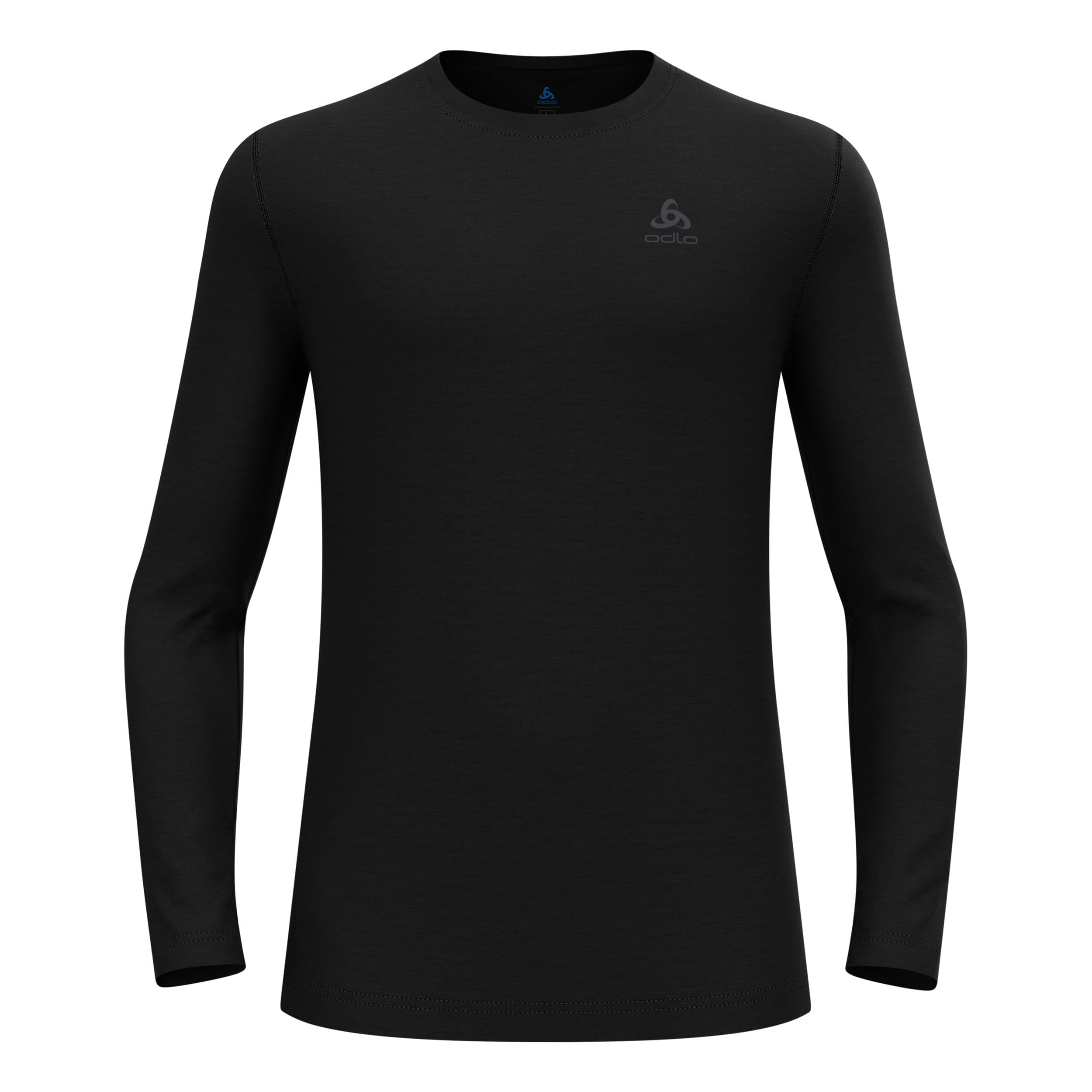 Odlo Merino 160Crew Camiseta de Manga Larga Hombres Black