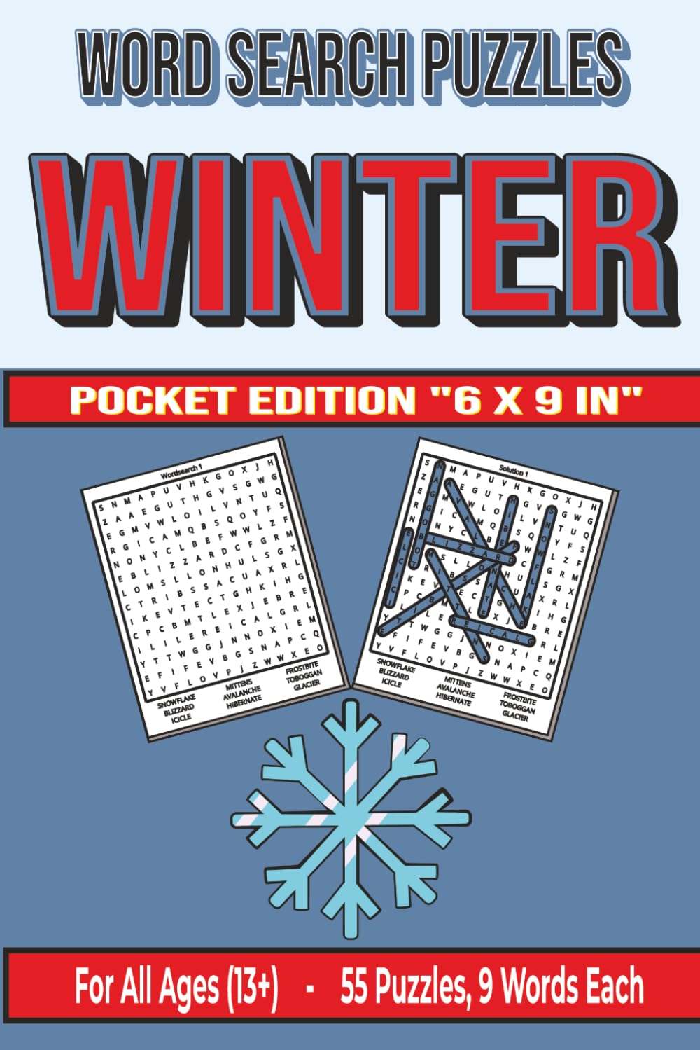 Winter - Word Search Puzzles - Pocket: Screen-Free! Challenging Activity for All Ages 13+ (Word Searches | Pocket Format)