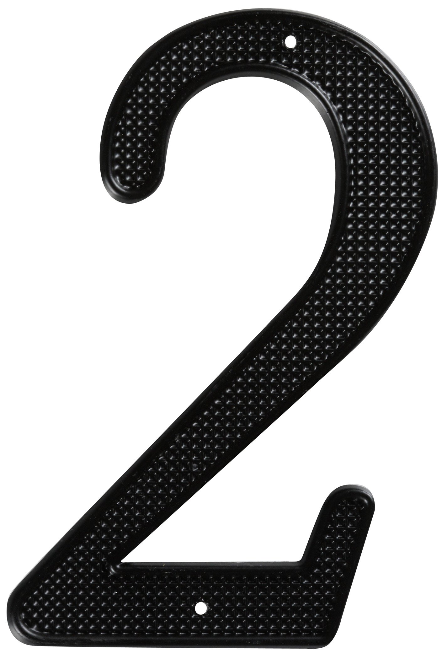 Numéros de maison noir 2 Stanley Hardware plaque de chiffre 4po pour façade