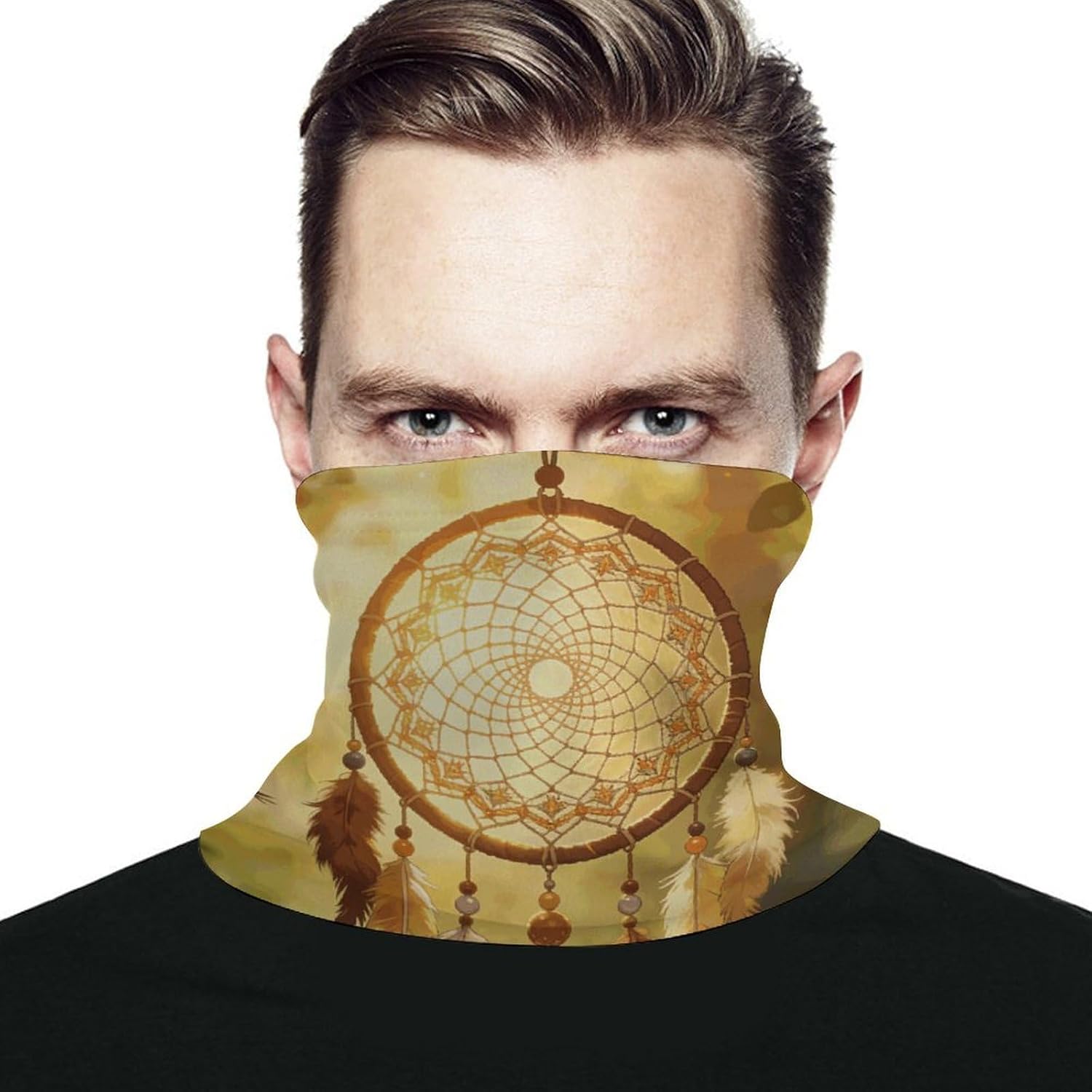 Dream Catcher Neck Gaiter Face Mask for Men And Women Breathable Dustproof Face Cover Scarf for Outdoor Sports Sun Protection Bandana for Fishing Hiking