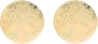 اقراط عصرية - اقراط متدلية ذهبية مكتنزة عصرية مع اشكال هندسية مربعة مزخرفة مثالية للنساء والفتيات اللواتي يرغبن في مجوهرات عصرية