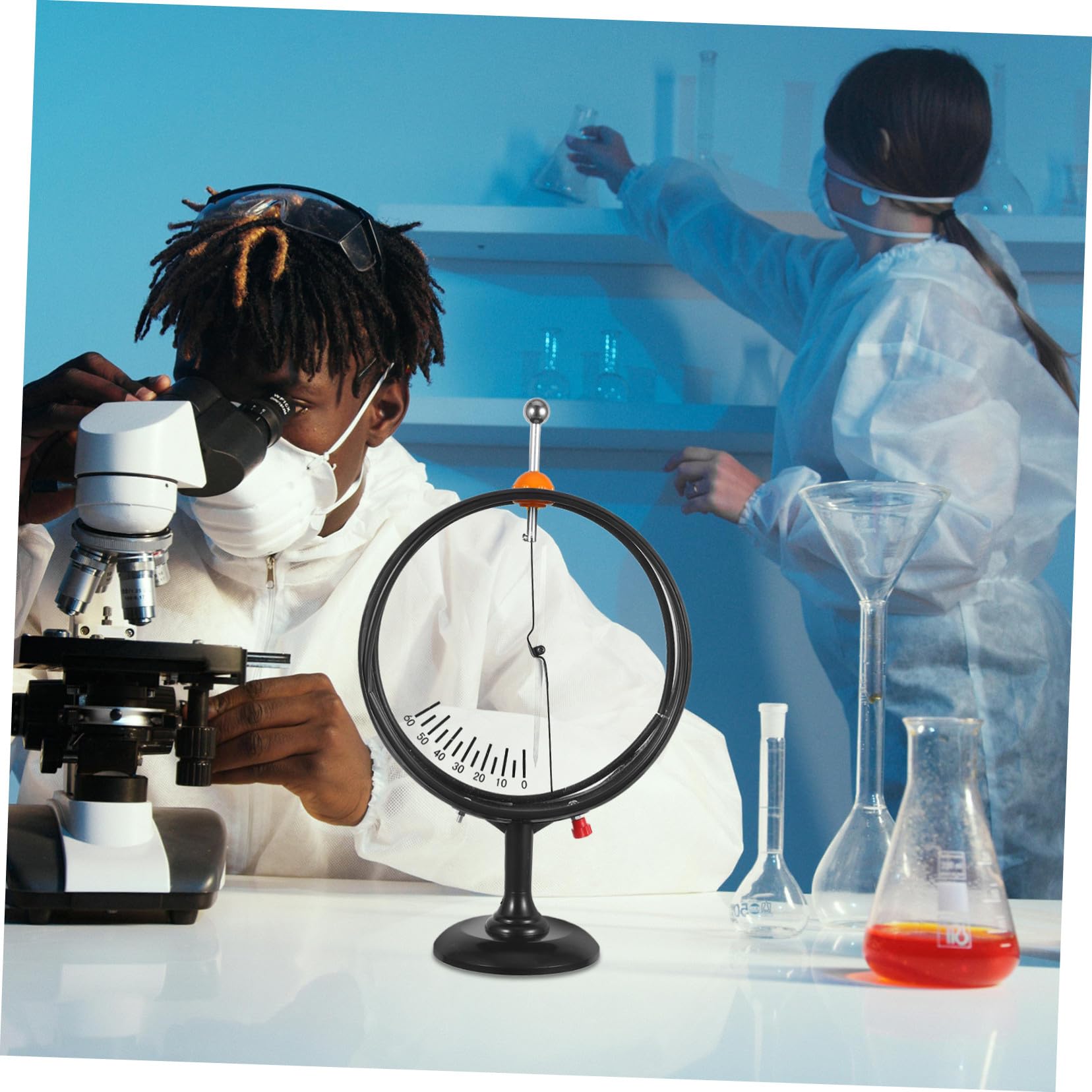 Mipcase Elettrometro per Rilevamento e Misurazione Elettrostatica Attrezzatura Didattica per Esperimenti di Fisica e Chimica Strumento di Laboratorio Robusto e Preciso