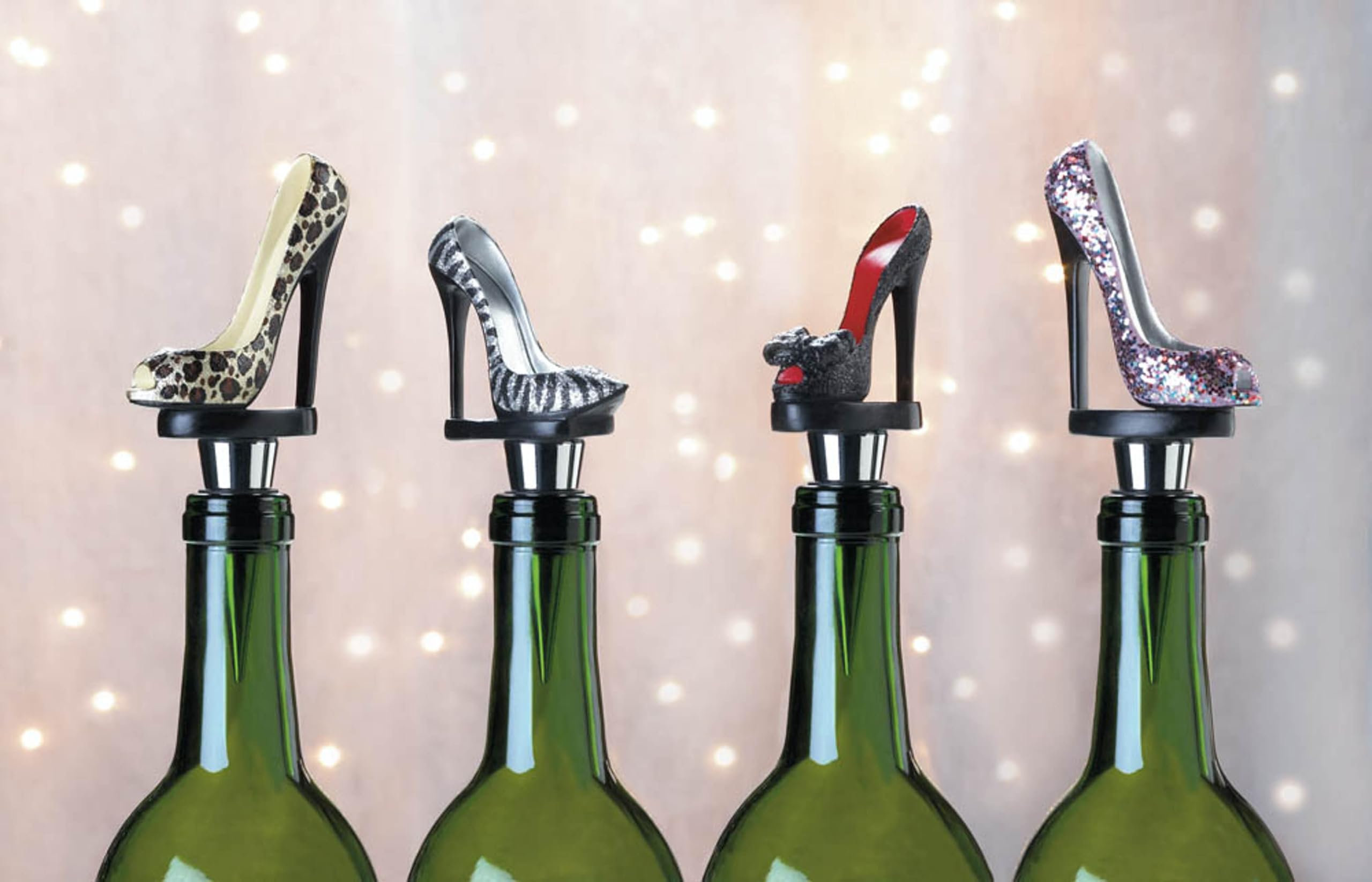 Smart Living Company - Tapón para Botella de Vino, Metal, Multicolor, 11 x 4,2 x 2,5 cm