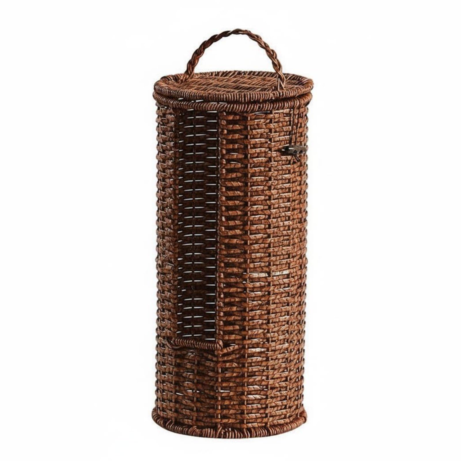 Panier en rotin synthétique tressé de haute qualité marron clair