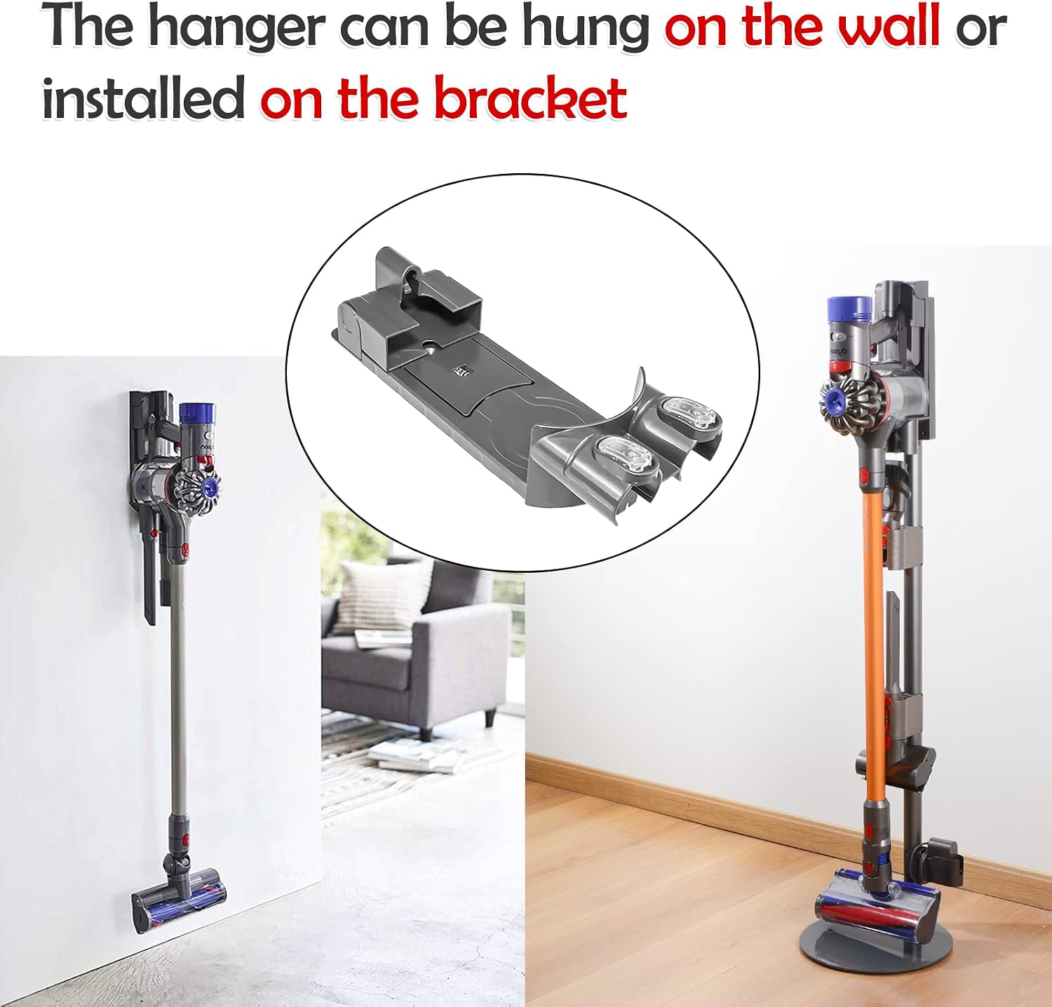 ilovelife Replacement Docking Station Part Kit - 1 Wall Mount Bracket 2 Pre Filters Parts Compatible with Dyson V6 DC34 DC35 DC58 DC59 Series Handheld - Vacuum Cleaner Accessories,Doesn't fit DC44