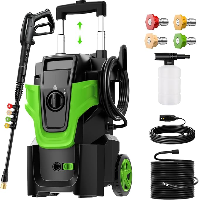 Heavy Duty MAX5000 PSI Pressure Washer, Electric Power Washer with