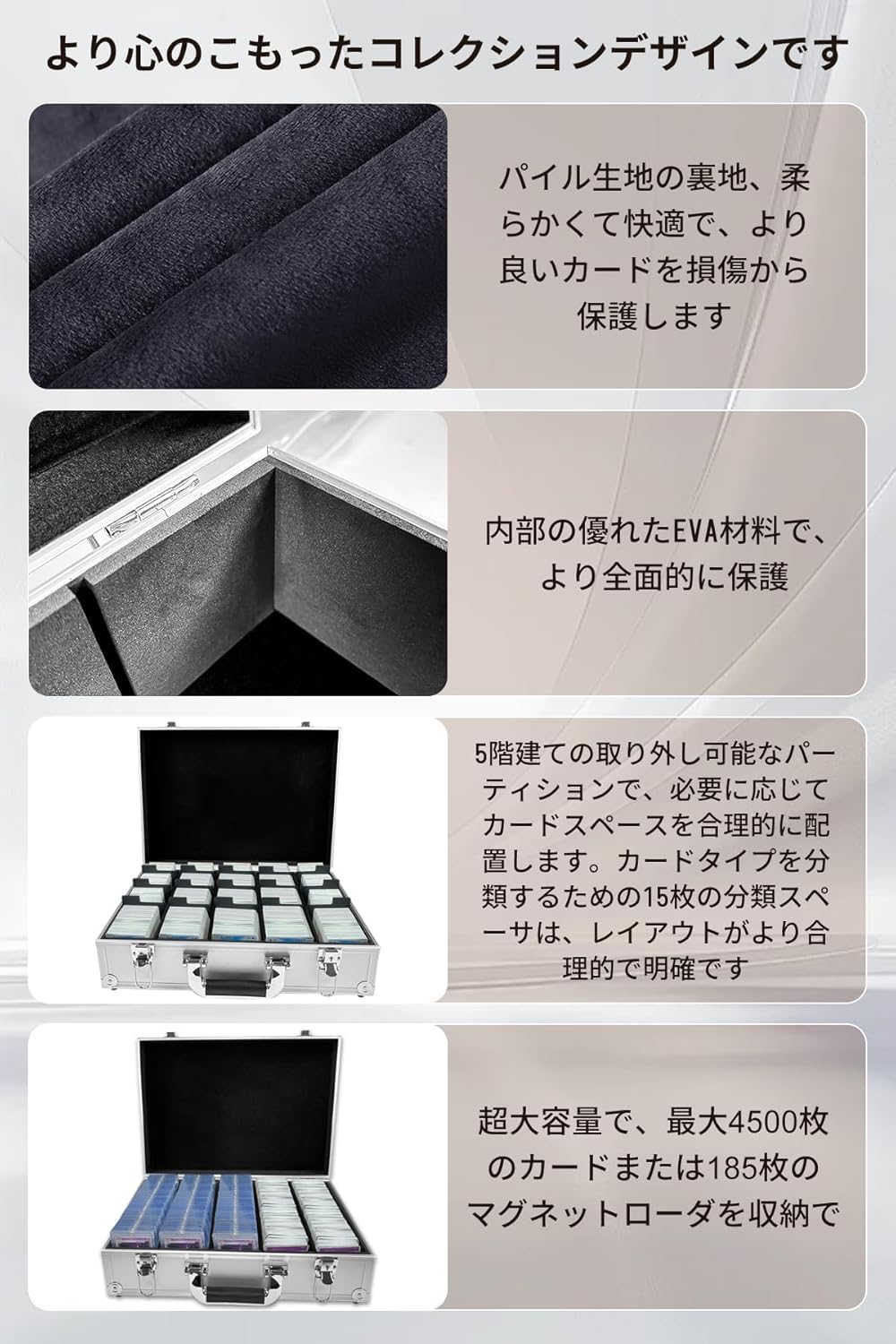 Amazon.co.jp: HG CHASING TRIBE デッキケース カード4500枚以上収納 