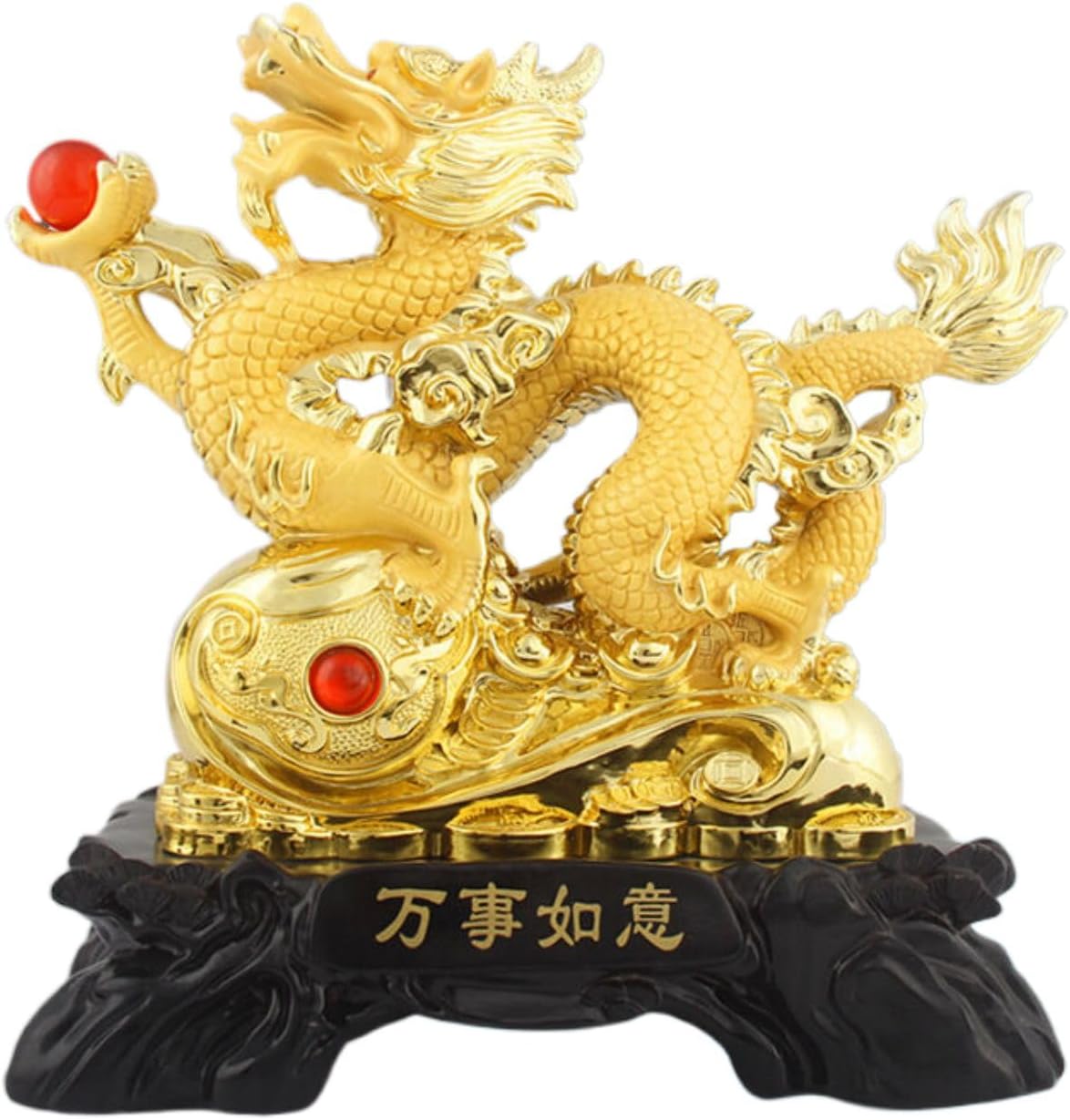 龙摆件 Feng Shui Figurine Home Office Decor Chinese Gifts Brass Chinese Zodiac Feng Shui Figurine Deco, 十二生肖龙年吉祥物招财家居客厅装饰工艺品公司年会礼物 8693
