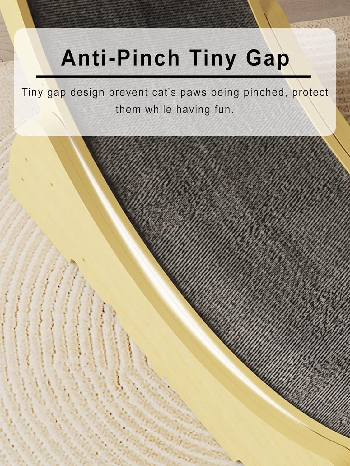 Cat Wheel,Cat Treadmill,Cat Exercise Wheel,Cute Cat Furniture,Pet Toy,Cat Toy,Cats Loss Weight Device,Cat Spinning Wheel,Great for Physical Activity and Reducing Boredom,Black-L