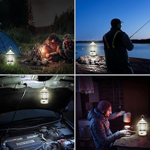 Miniatura 6 de Lámpara de camping, linterna de camping, linterna COB para corte de energía, linterna para suministros de emergencia, adecuada para interiores y