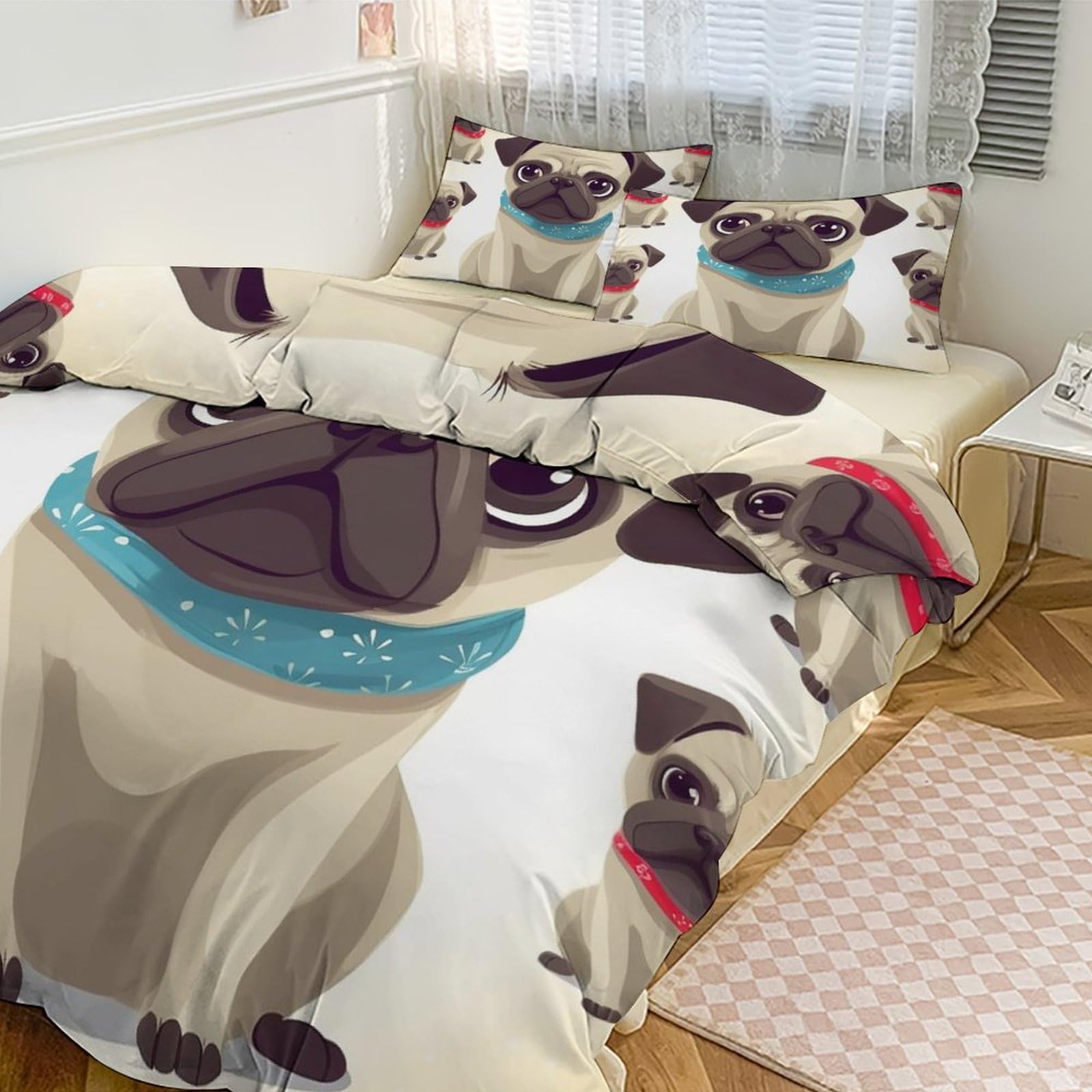 Parure de lit grand lit housse couette finitions de qualité