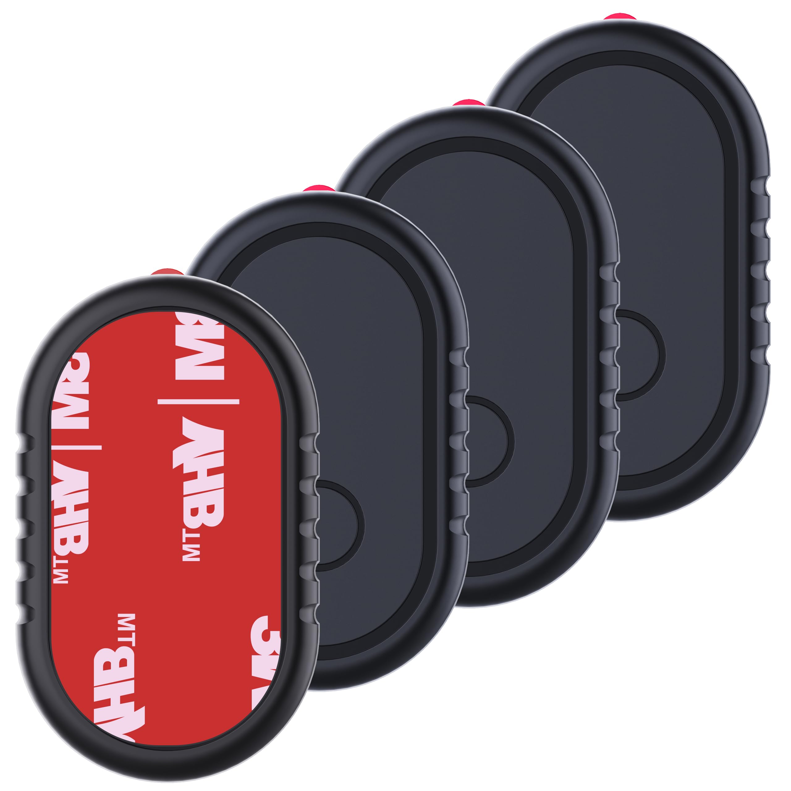 4 Pack for Samsung Smart Tag 2 Adhesive Mount, ABS Waterproof Case with 3M Adhesive Sticker Stick on Car/Bike/Luggage & More for Galaxy Smart Tag 2, Hidden Smarttag2 Full Protective Holder Anti-Lost