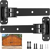 Weigreat Heavy Duty Gate Hinges 900lbs Capacity 13" Ball Bearing Weld-On Bolt-On 180° Swing Matte Black for Wood Metal Gates Fences Sheds