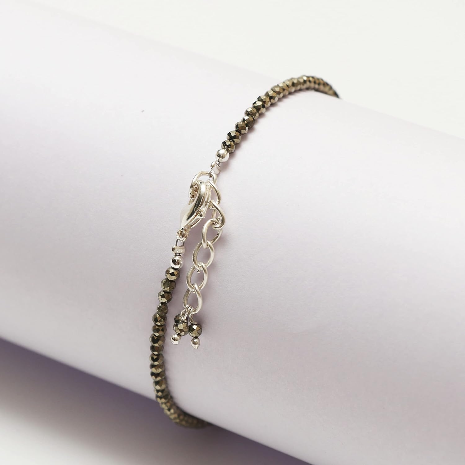 Gempires Handmade Gemstone Beaded Bracelets Lightweight Crystal Everyday Wear Jewelry Hypoallergenic 8 Inch Silver Plated Minimalist Women Bracelets - Image 2