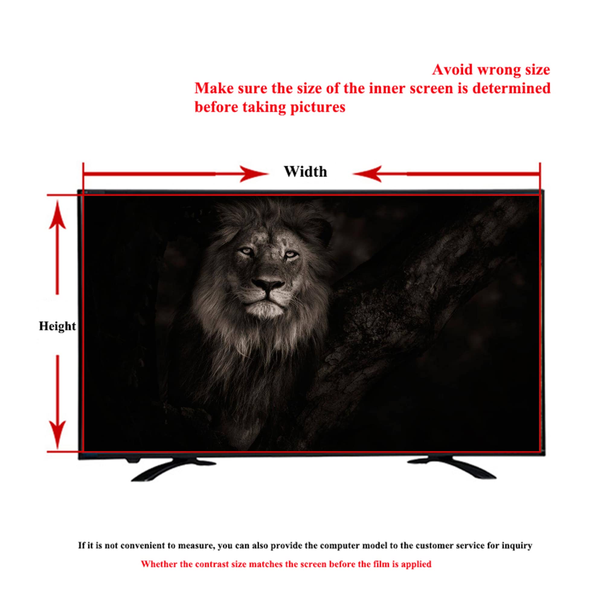Folia ochronna do ekranu telewizora, folia ochronna do telewizora AntiBlue Light for 42-49 cali, matowa folia antyrefleksyjna do LCD, LED, 4K OLED i QLED HDTV(42in 917x516mm)