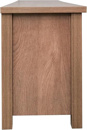 Miniatura 15 de Flash Furniture Sheffield - Soporte de madera para TV de 80 pulgadas, consola multimedia/gabinete de TV con 3 estantes ajustables y puertas de