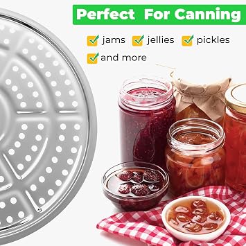 Gadget Beyond Stainless Steel Canning Rack for Pressure Canner & Cooker - Compatible with Presto, All American & More, 11-Inch 2 Pack