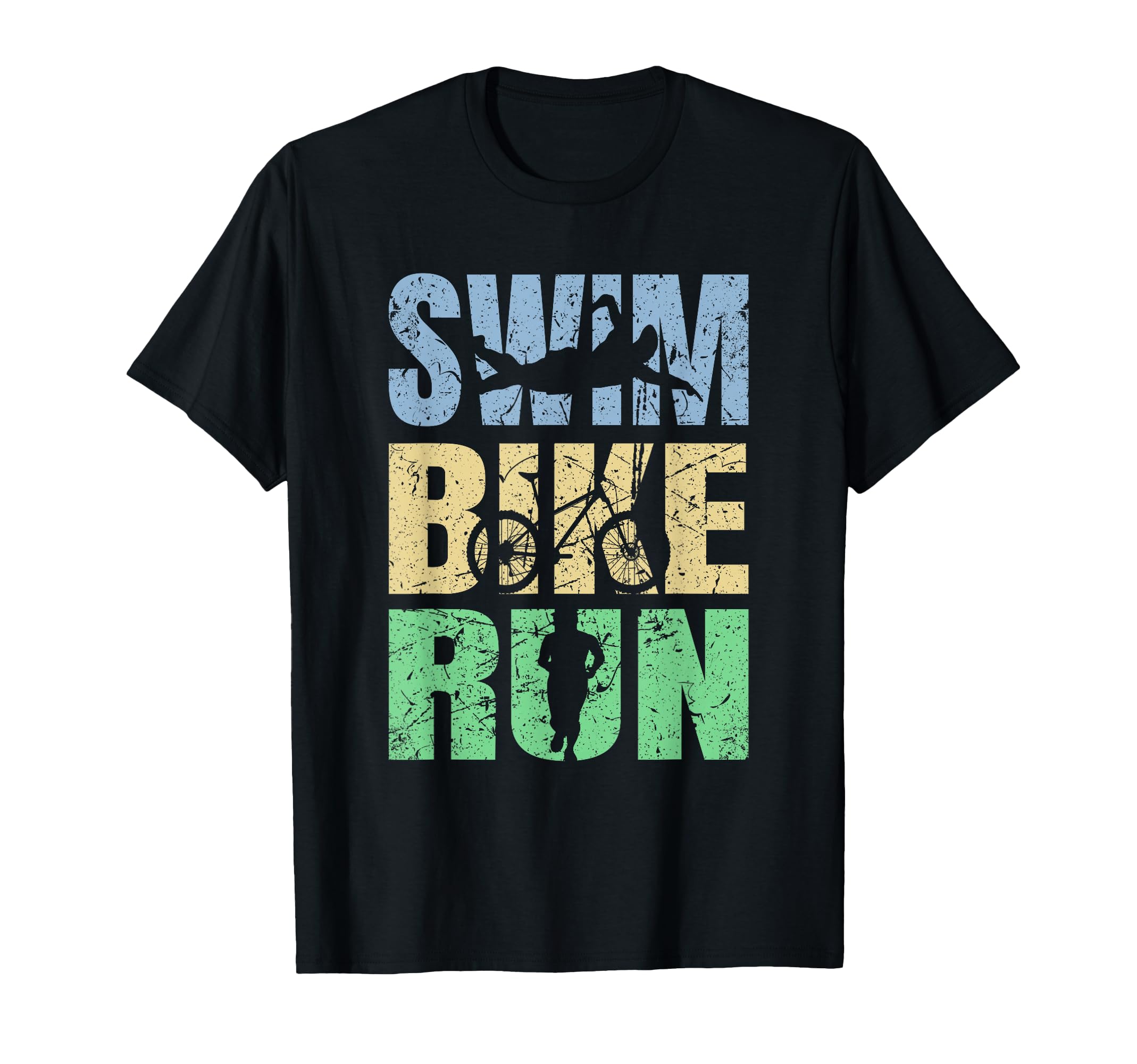 Funny Triathlon Tri Triathletes Athletes Running Fitness T-Shirt