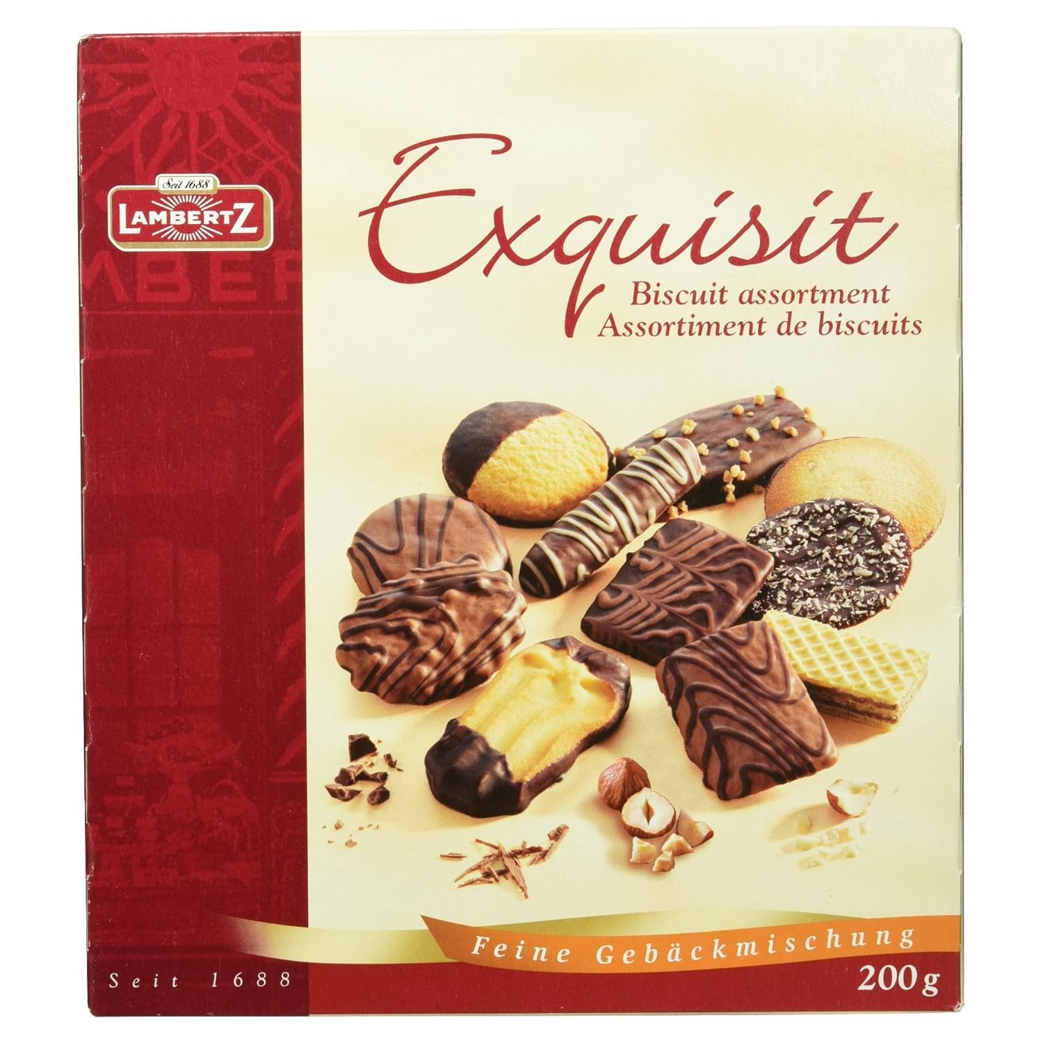 Lambertz Exquisit Mélange de biscuits 4 x 200 g + Italian Gourmet Polpa 400 g