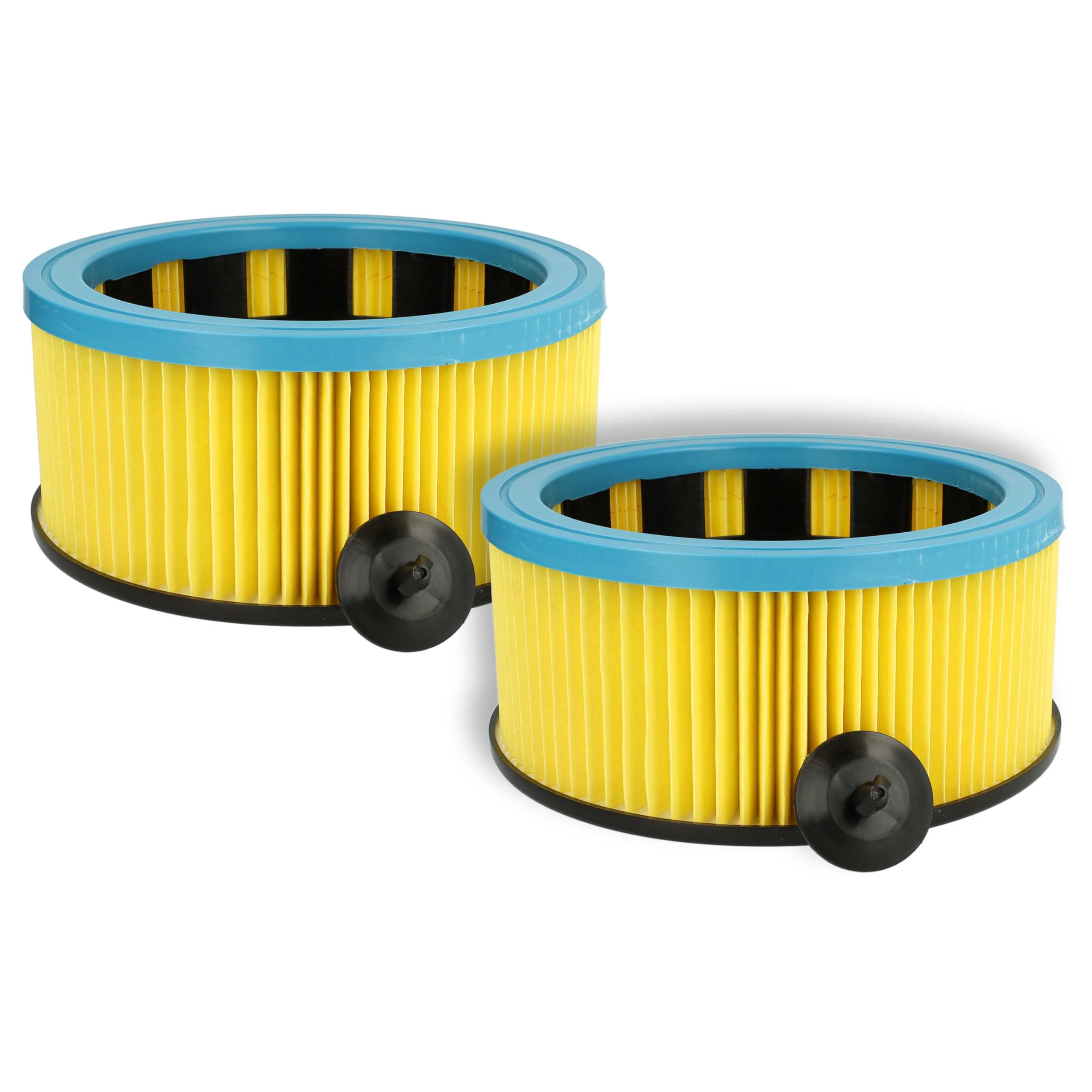vhbw Zestaw filtrów 2 x filtr plisowany kompatybilny z Kress 1200 NTS 20EA, 1200 RS 32 EA, 1400 RS EA, 98039802 filtr do odkurzania na mokro i sucho - filtr, wkład