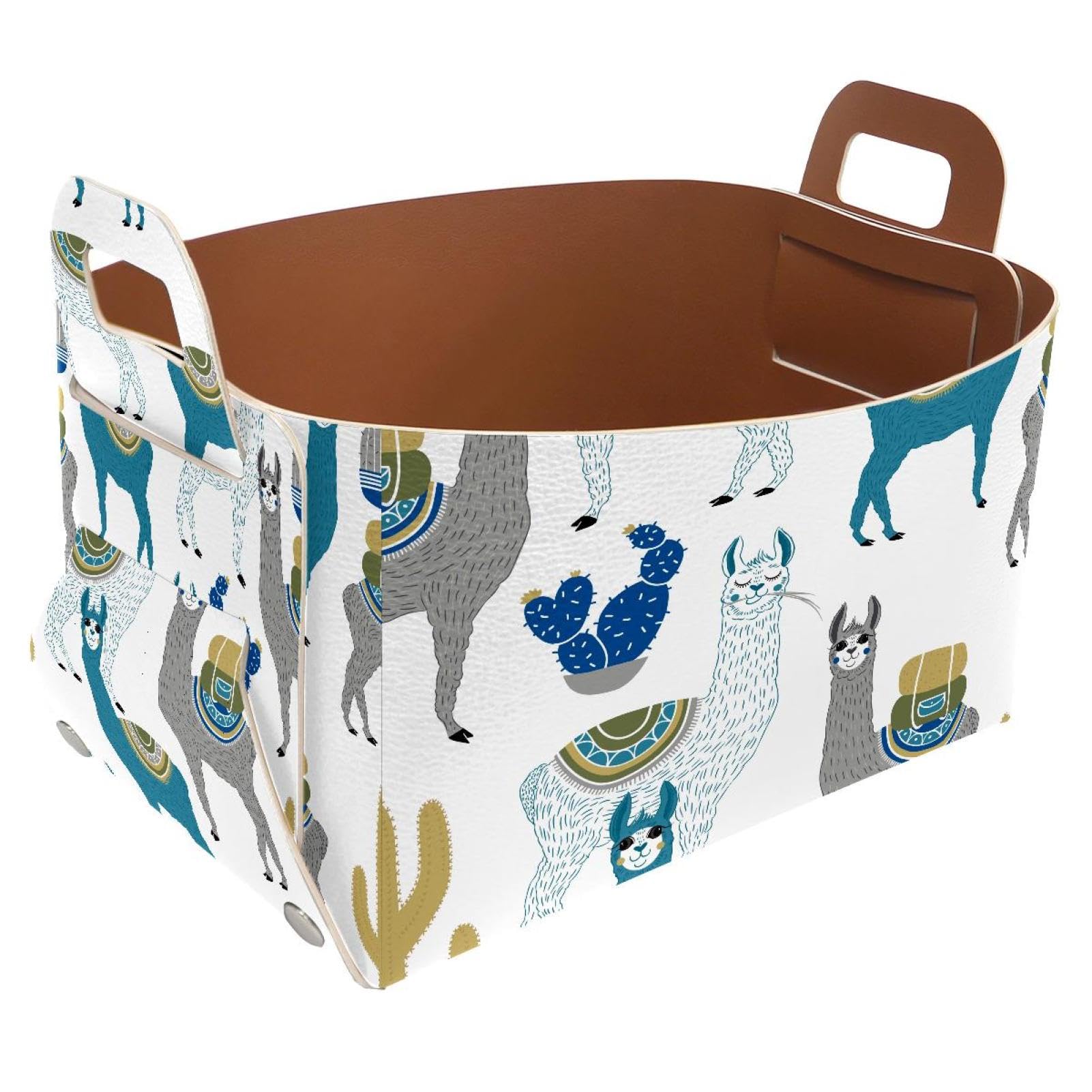 Panier pliable avec poignées pour organiser vos placards et étagères encombrés