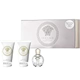 Versace Eros Pour Femme Perfume for Women Travel Mini Gift Set- EDP, Shower Gel, Body Lotion