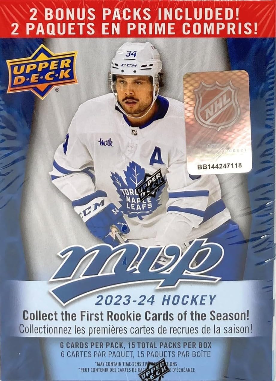 rare hockey cards 2023 Amazon.com: Upper Deck 2023-24 MVP Hockey Blaster Box (15 Packs of Hockey  Cards) : Sports & Outdoors