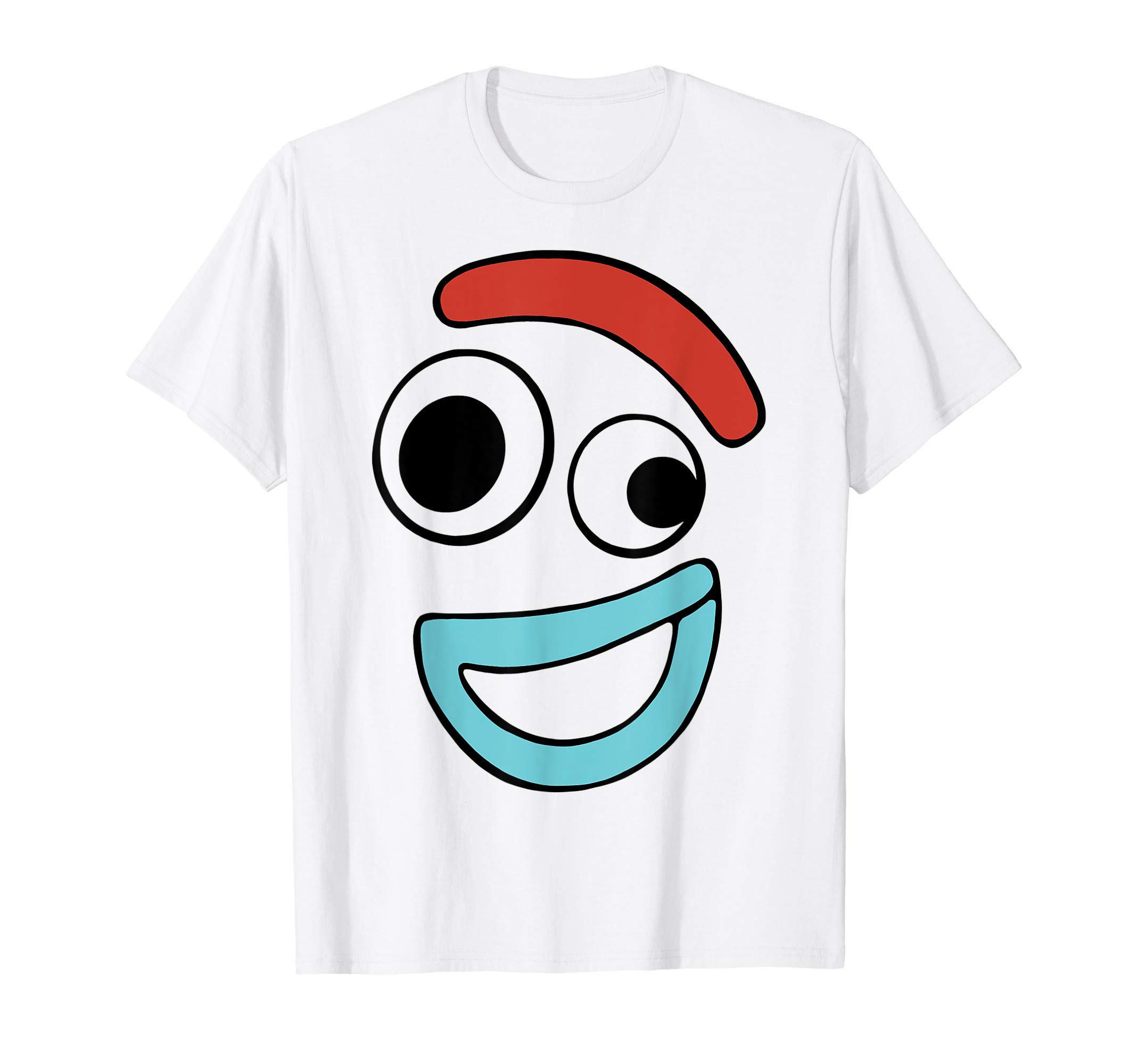 Disney Pixar Toy Story 4 Forky Large Happy Face T-ShirtOEKO-TEX STANDARD 100