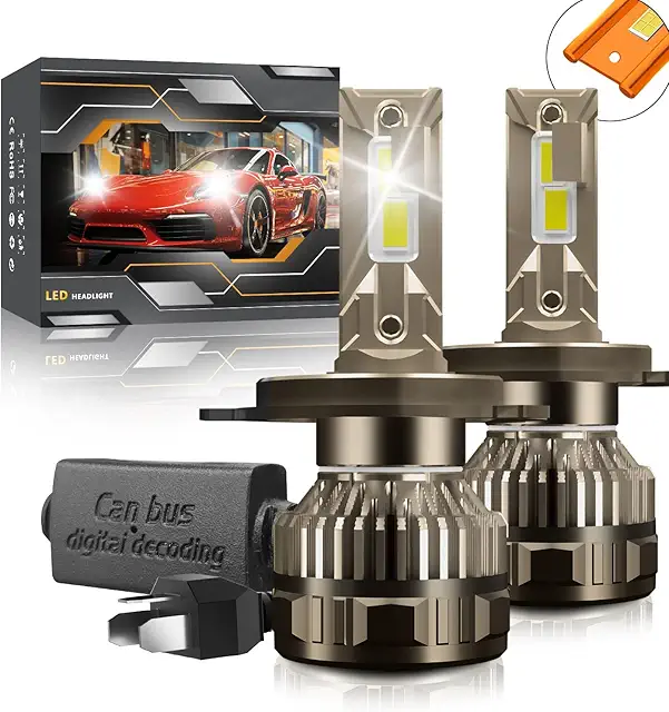 Ampoule LED H4 Kairiyard 120W 30000LM 6000K Blanc Froid Super Lumineux