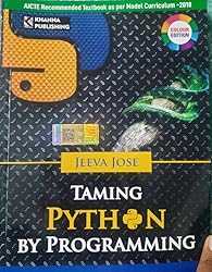 Taming PYTHON By Programming eBook : Jose, Jeeva: Amazon.in: Kindle Store
